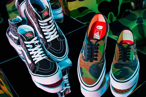 vans and a bathing ape collaboration.